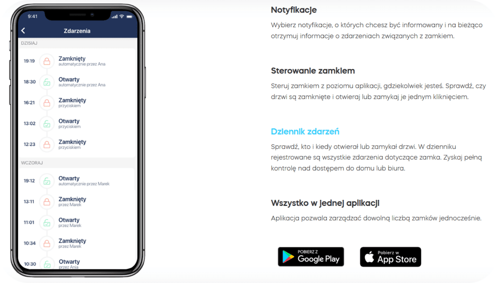 tedee by gerda działanie aplikacji