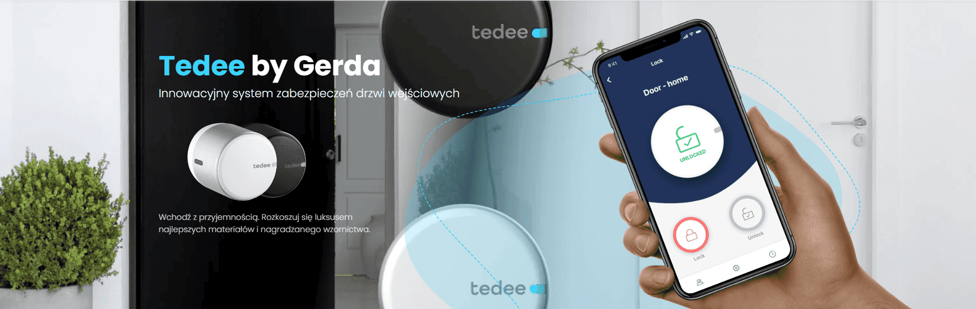 Drzwi tedee2 inteligentny zamek