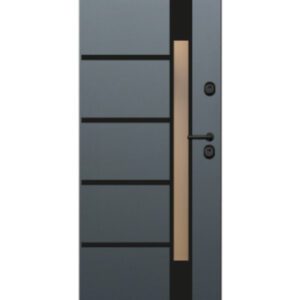 DRZWI  Special 68SL Gładkie Pasek M6 czarny mat