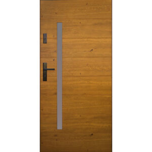 Drzwi wejściowe drewniane Drewmak model DP29