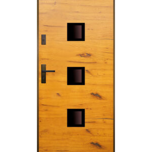Drzwi wejściowe drewniane Drewmak model DPC6