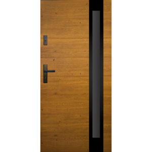 Drzwi wejściowe drewniane Drewmak model DPC9