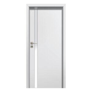 Drzwi POL-SKONE Estato A01 BIAŁA SZYBA HARTOWANA