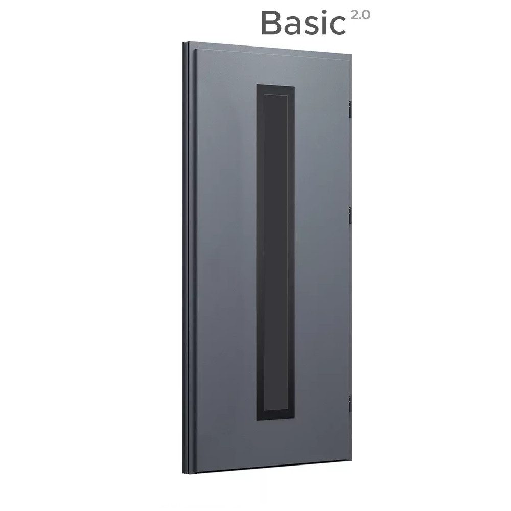 Drzwi zewnętrzne WIKĘD BASIC WZ 12 antracyt black