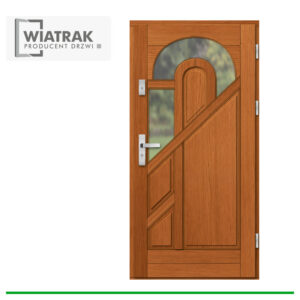 Drzwi drewniane Wiatrak ramowe NR2A klasyczne