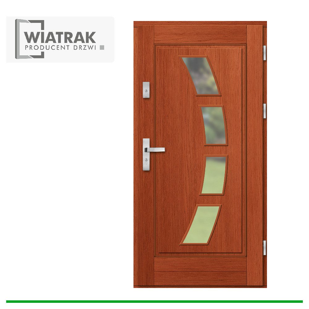 Drzwi drewniane Wiatrak ramowe Nr 14 klasyczne