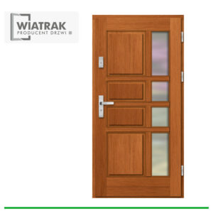 Drzwi drewniane Wiatrak ramowe NR1 klasyczne