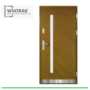 Drzwi drewniane Wiatrak płytowe DP54