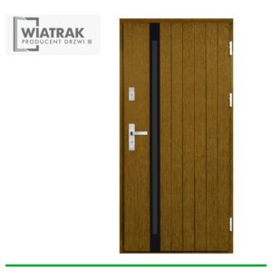 Drzwi drewniane Wiatrak płytowe DP48
