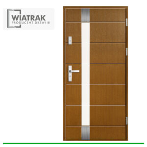 Drzwi drewniane Wiatrak płytowe DP59