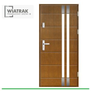 Drzwi drewniane Wiatrak płytowe DP58