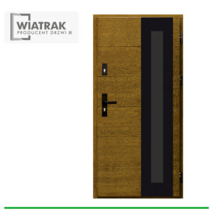 Drzwi drewniane Wiatrak płytowe DP49