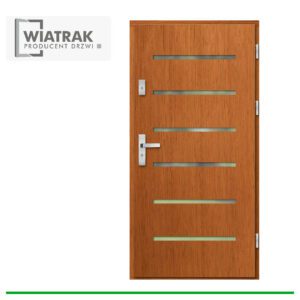 Drzwi drewniane Wiatrak płytowe DP37