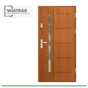 Drzwi drewniane Wiatrak płytowe DP2