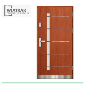 Drzwi drewniane Wiatrak płytowe DP3
