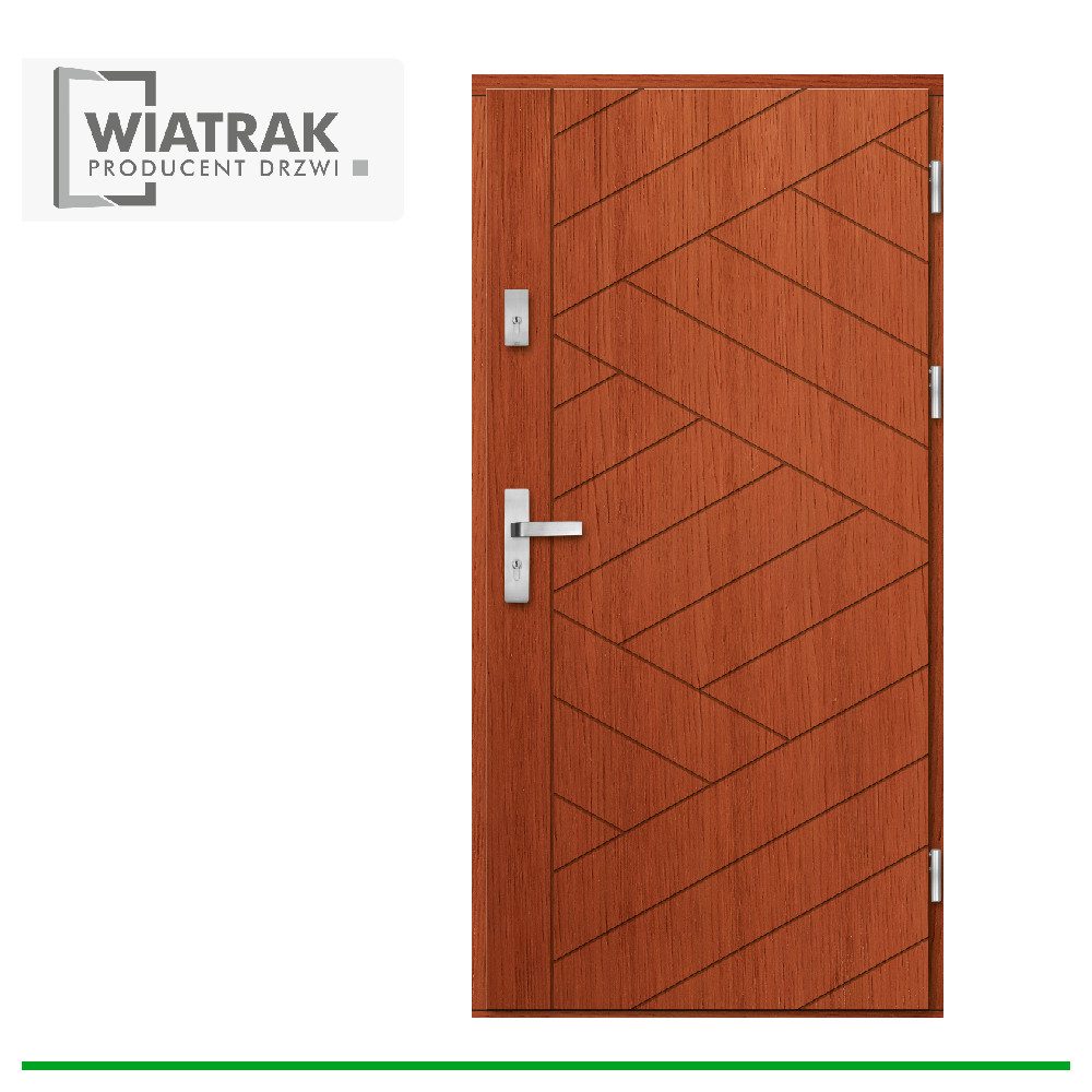 Drzwi drewniane Wiatrak płytowe DP43