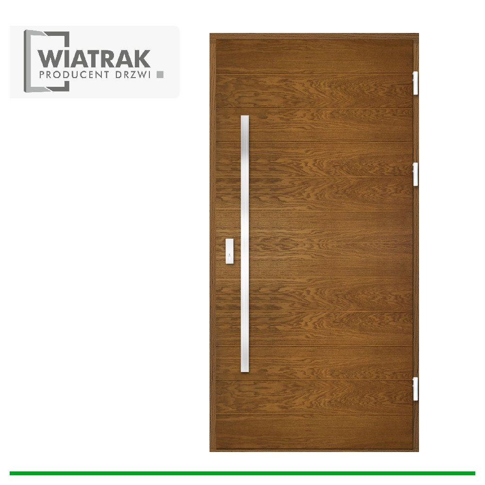 Drzwi drewniane Wiatrak płytowe DP42