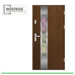 Drzwi drewniane Wiatrak płytowe DP38