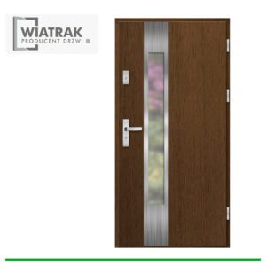 Drzwi drewniane Wiatrak płytowe DP38