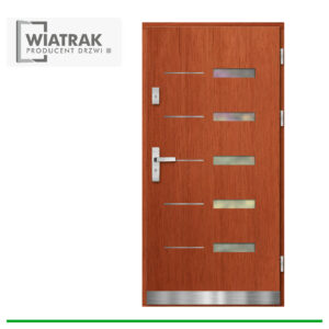 Drzwi drewniane Wiatrak płytowe DP5