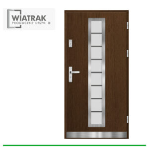 Drzwi drewniane Wiatrak płytowe DP9