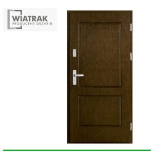 Drzwi drewniane Wiatrak płytowe DF2
