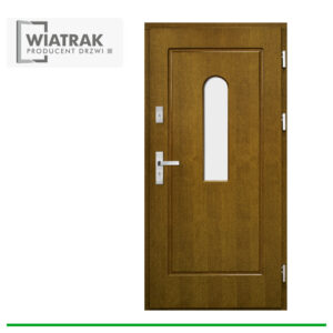 Drzwi drewniane Wiatrak płytowe DF5