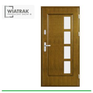 Drzwi drewniane Wiatrak płytowe DF6